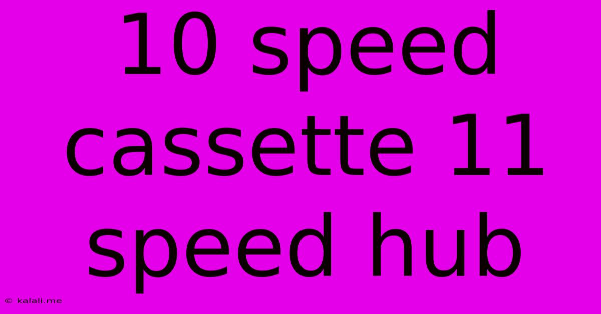 10 Speed Cassette 11 Speed Hub