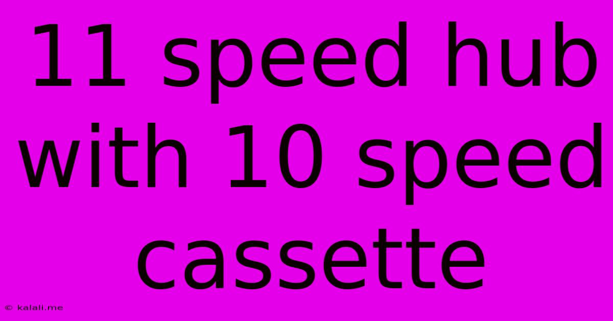 11 Speed Hub With 10 Speed Cassette