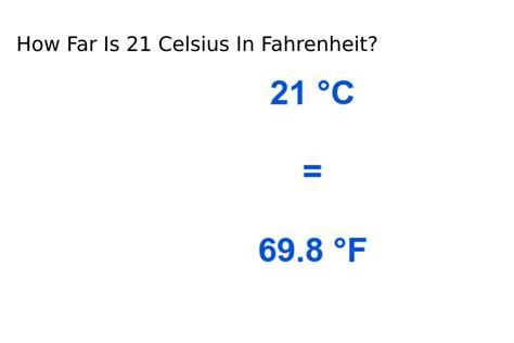 21 C Is What In Fahrenheit