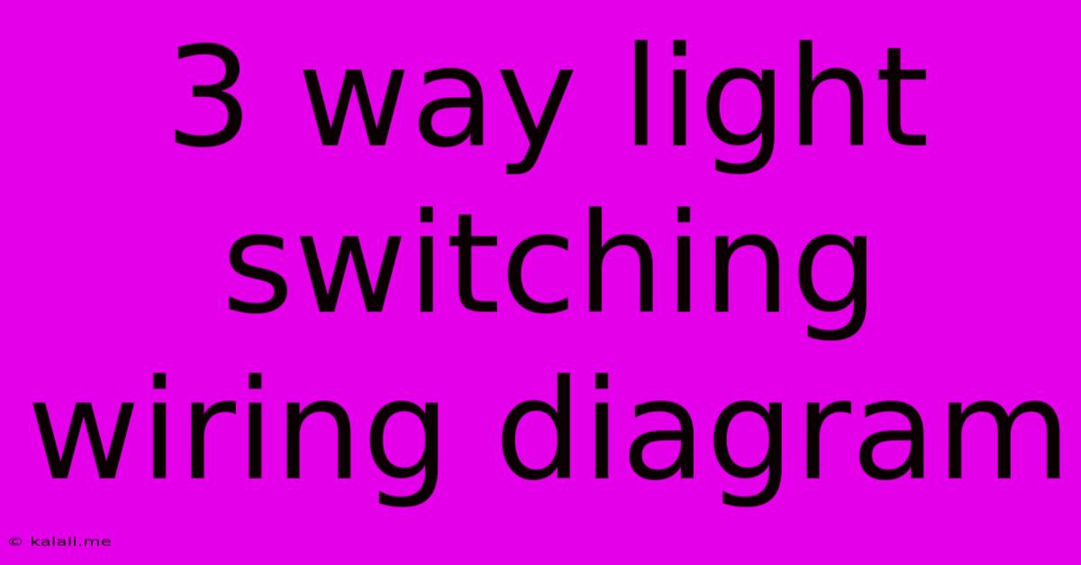 3 Way Light Switching Wiring Diagram