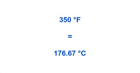 350 Degrees F Is What In Celsius