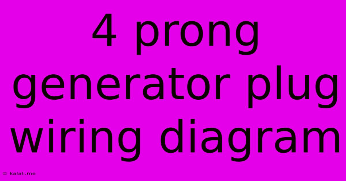 4 Prong Generator Plug Wiring Diagram