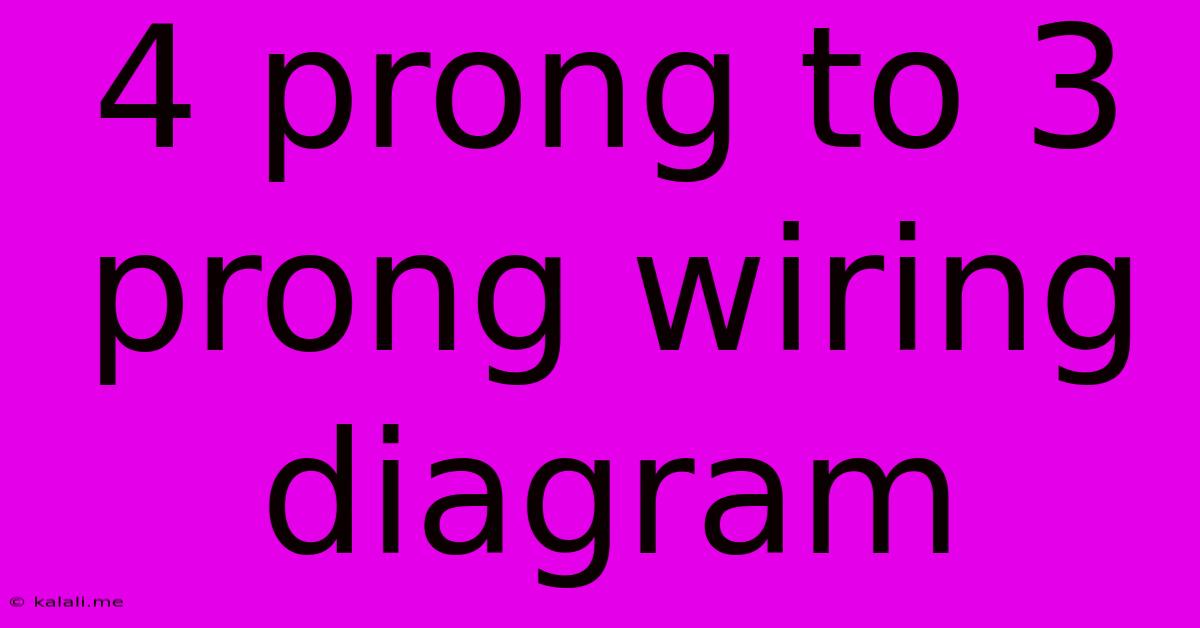 4 Prong To 3 Prong Wiring Diagram