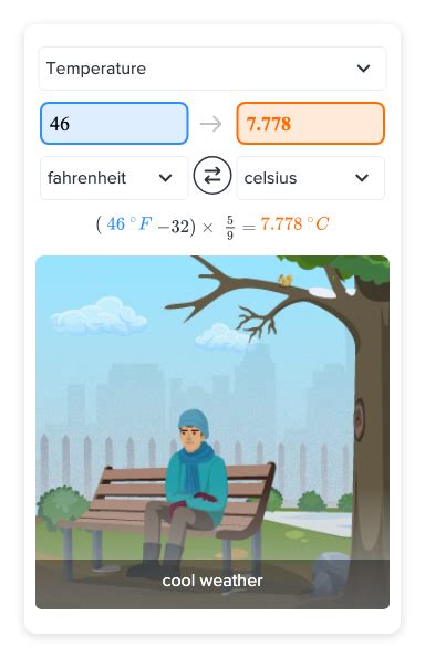 46 Degrees Fahrenheit Equals What In Celsius