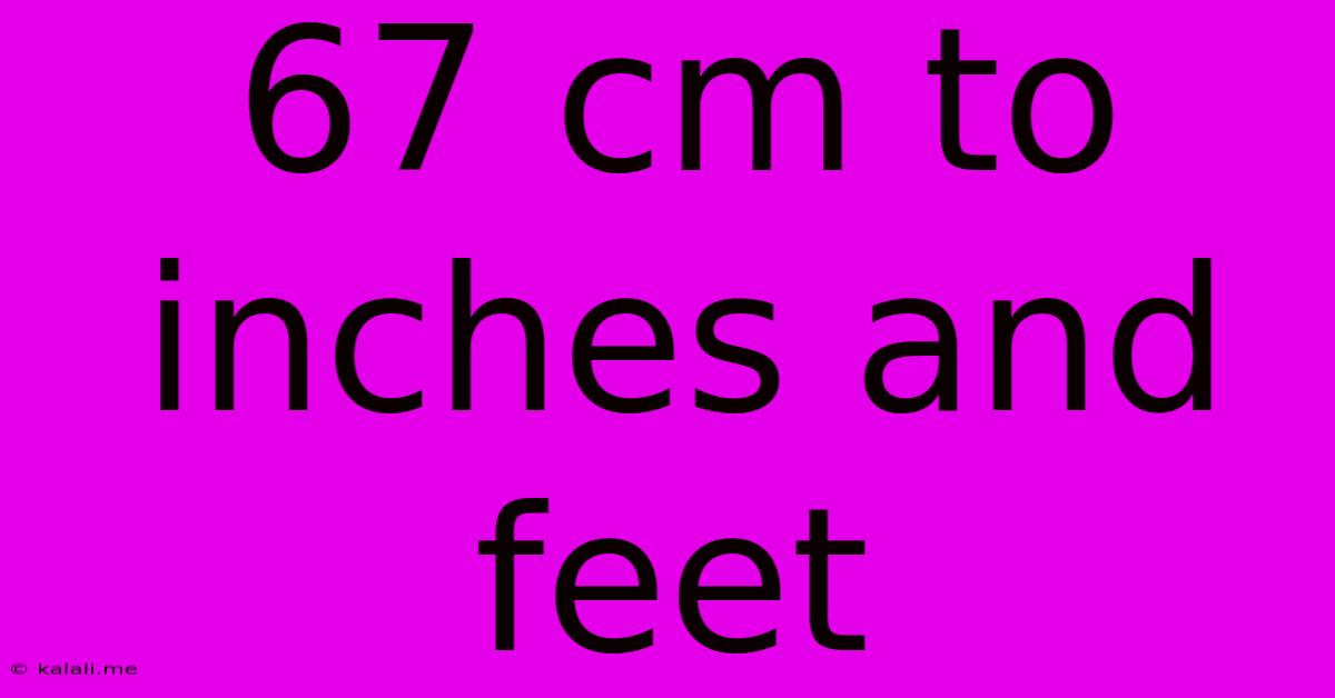 67 Cm To Inches And Feet