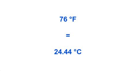 76 F Is What In Celsius