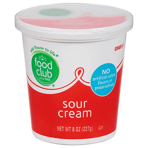 8 Oz Sour Cream In Cups