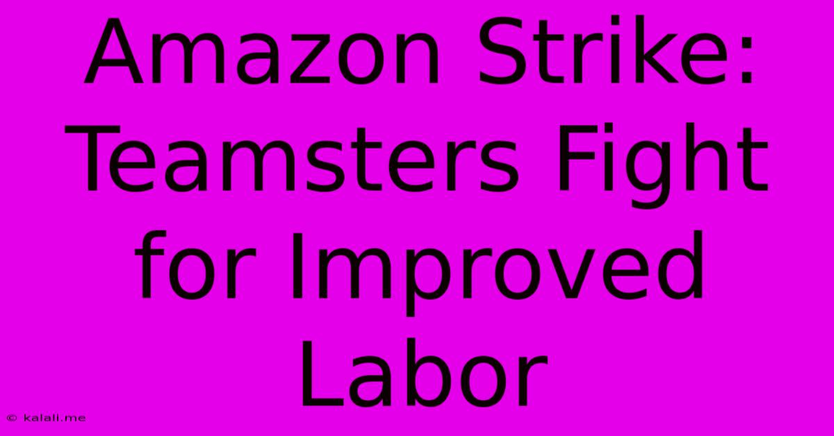 Amazon Strike: Teamsters Fight For Improved Labor