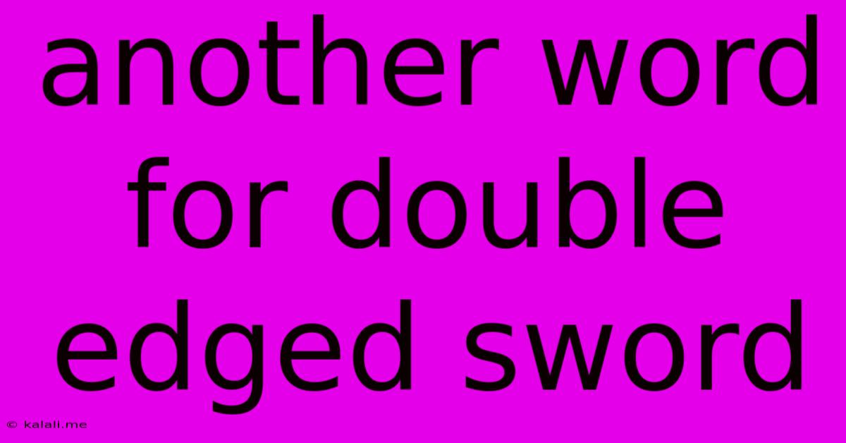Another Word For Double Edged Sword