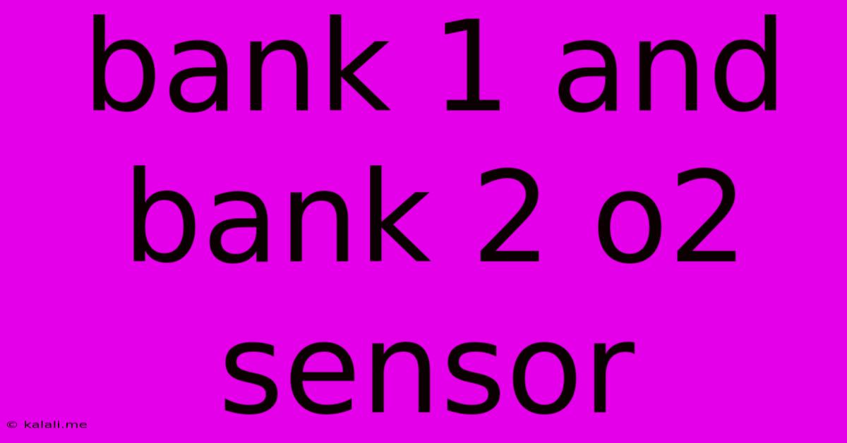 Bank 1 And Bank 2 O2 Sensor