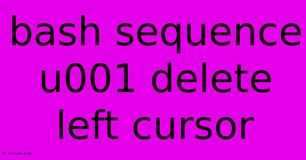 Bash Sequence U001 Delete Left Cursor