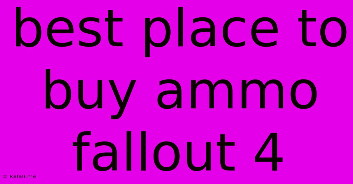 Best Place To Buy Ammo Fallout 4