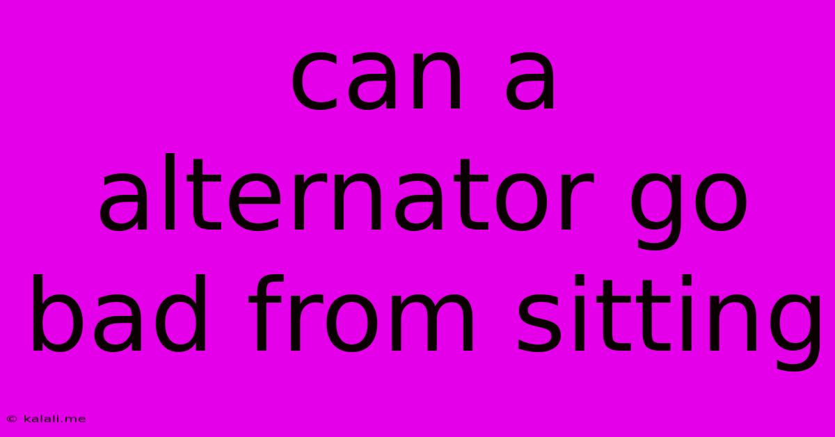 Can A Alternator Go Bad From Sitting