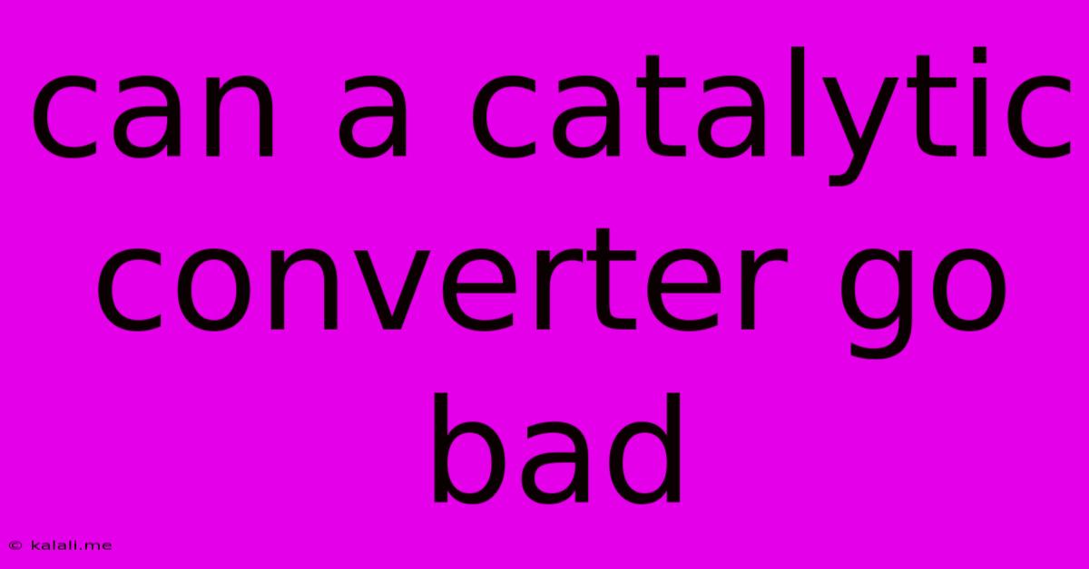 Can A Catalytic Converter Go Bad