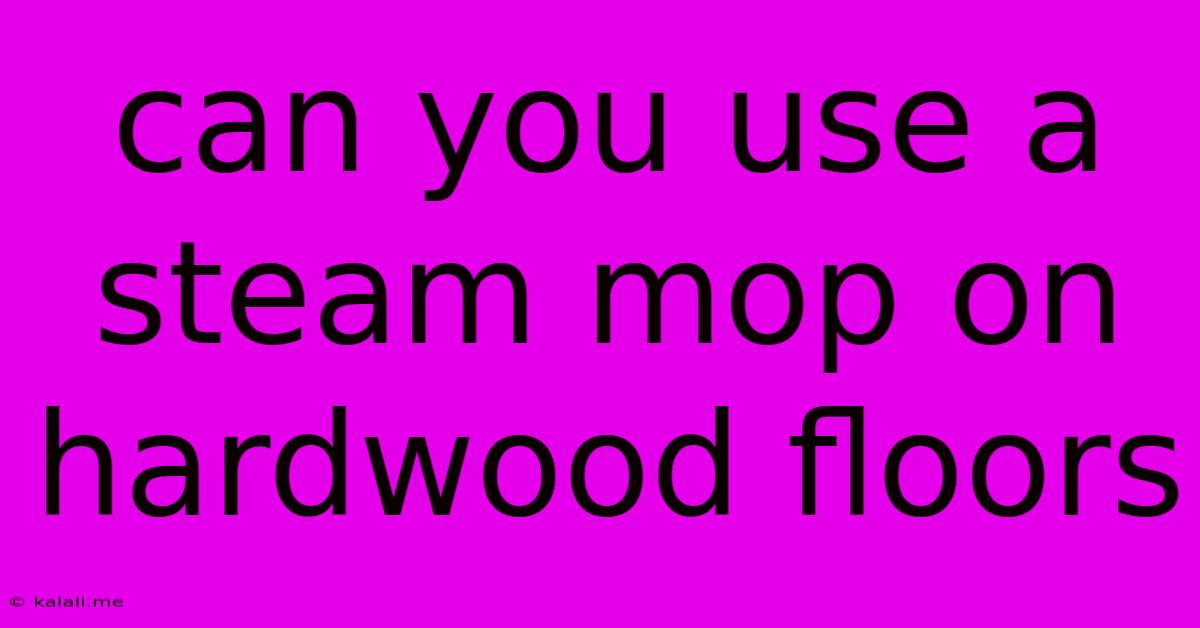 Can You Use A Steam Mop On Hardwood Floors