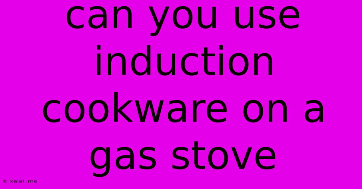 Can You Use Induction Cookware On A Gas Stove