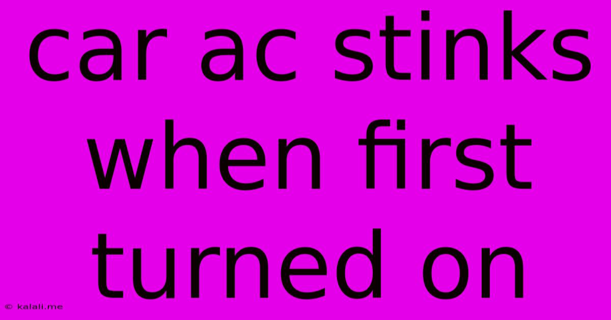 Car Ac Stinks When First Turned On