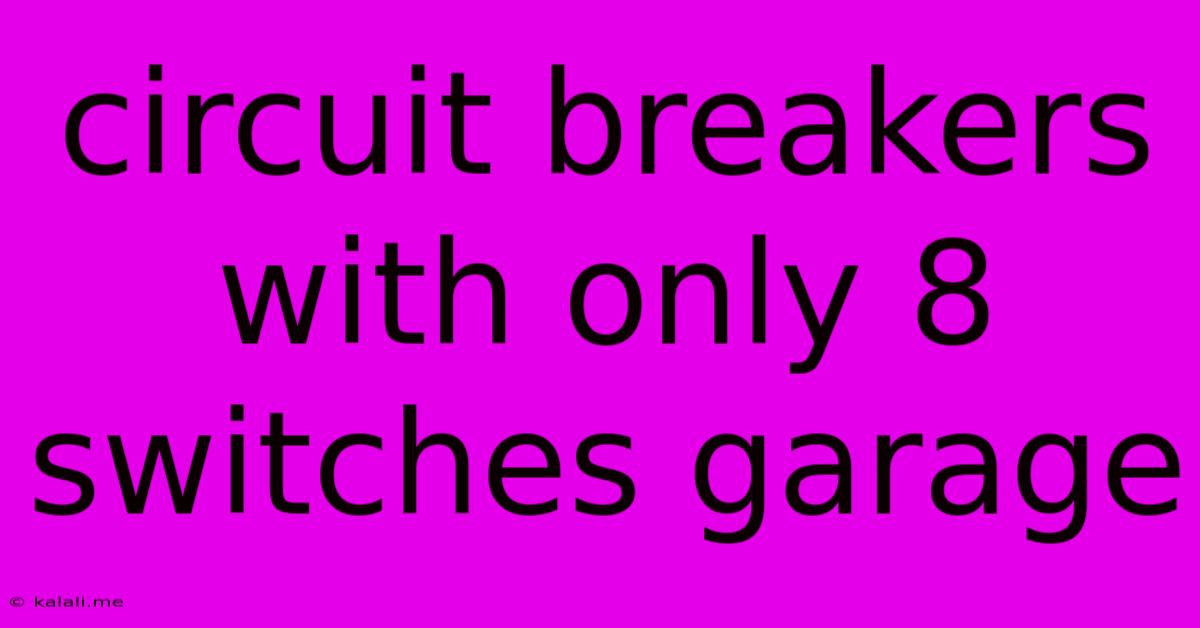 Circuit Breakers With Only 8 Switches Garage