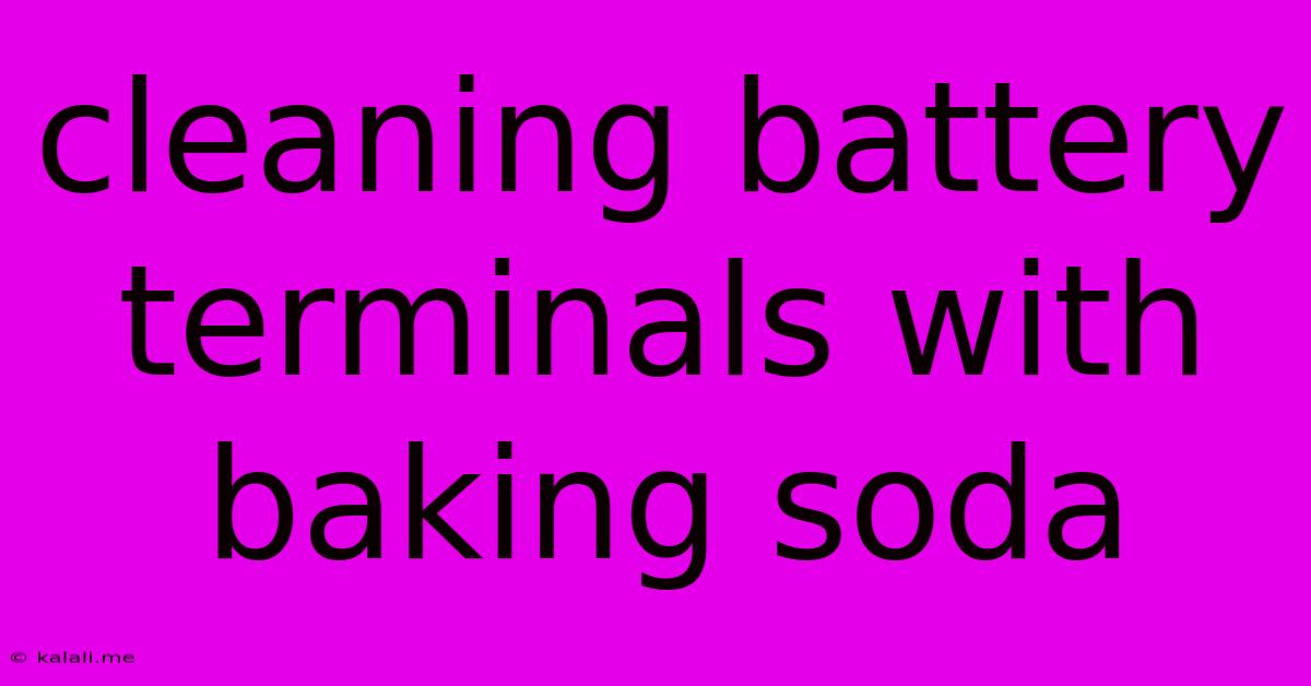 Cleaning Battery Terminals With Baking Soda