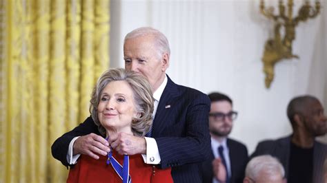 Clinton Awarded Presidential Medal By Biden