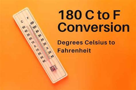 Convert 180 Degrees Celsius To Fahrenheit