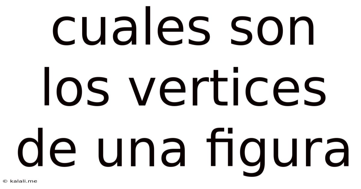 Cuales Son Los Vertices De Una Figura