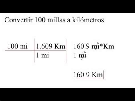 Cuanto Es 100 Millas En Km