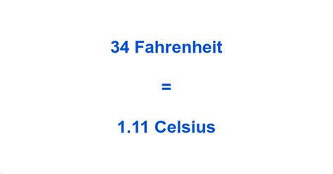 Cuanto Es 34 Grados Fahrenheit En Centigrados