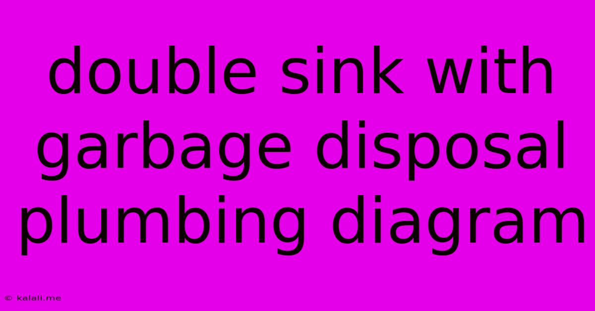 Double Sink With Garbage Disposal Plumbing Diagram