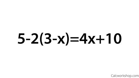 Equations With Variables On Both Sides