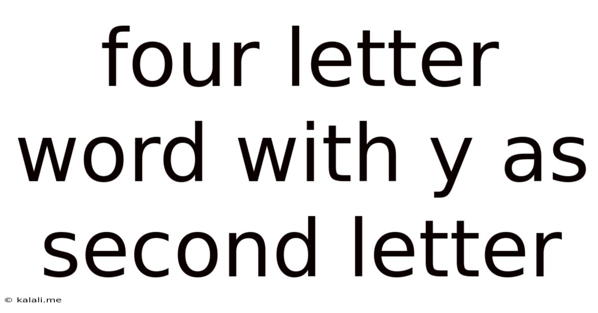 Four Letter Word With Y As Second Letter