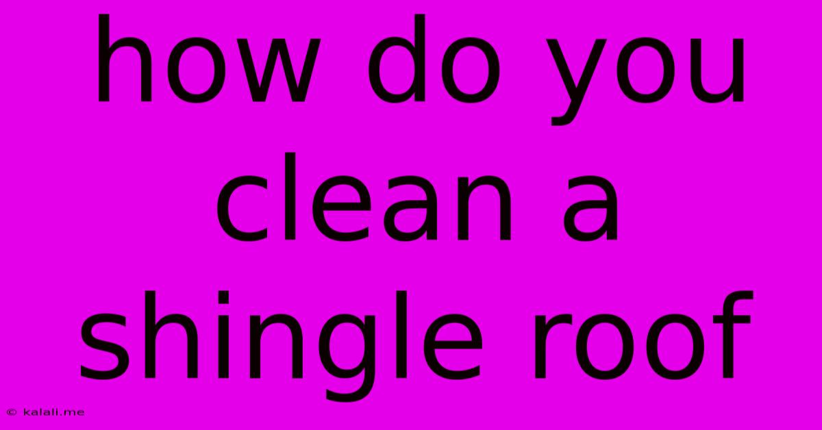 How Do You Clean A Shingle Roof