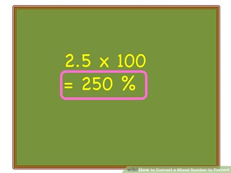 How Do You Turn A Mixed Number Into A Percent