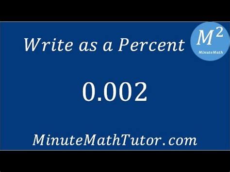 How Do You Write 0.7 As A Percentage