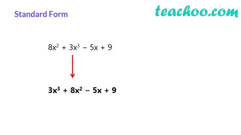 How Do You Write A Polynomial In Standard Form