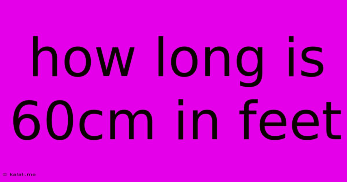 How Long Is 60cm In Feet