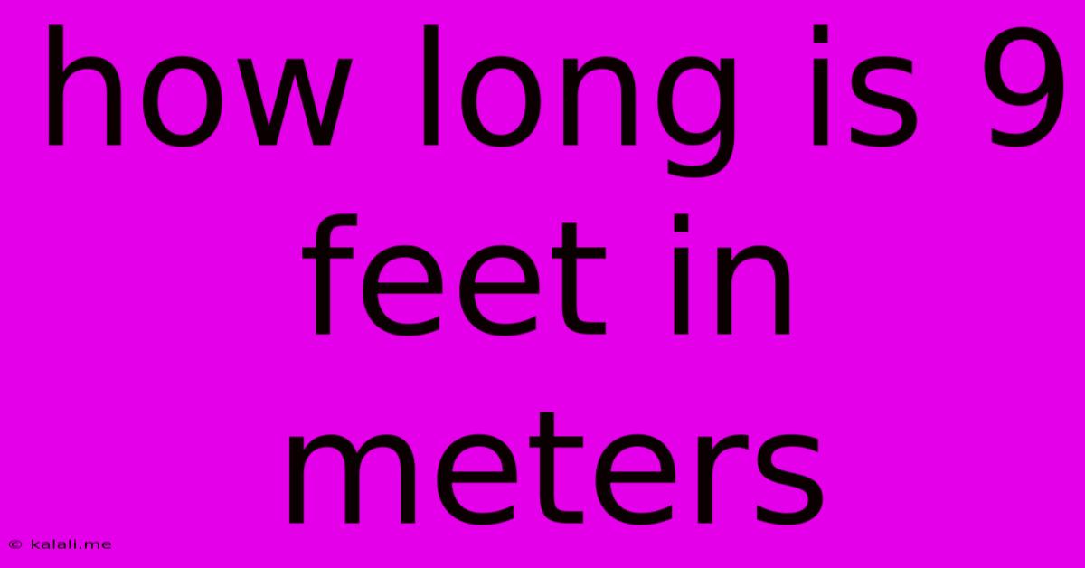 How Long Is 9 Feet In Meters