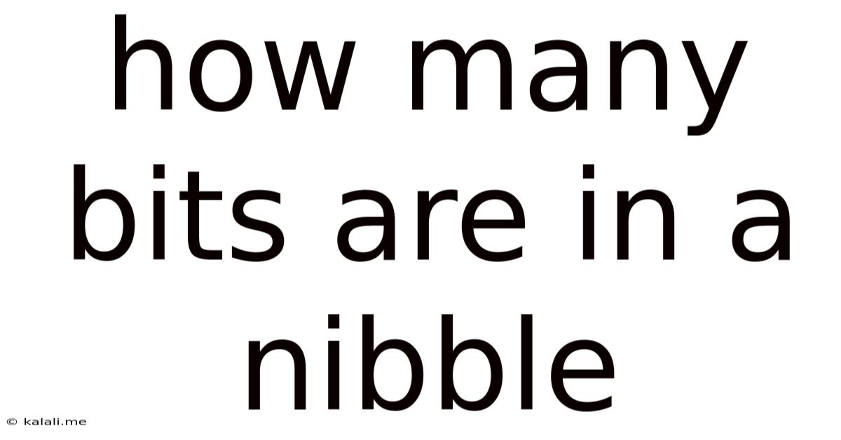 How Many Bits Are In A Nibble