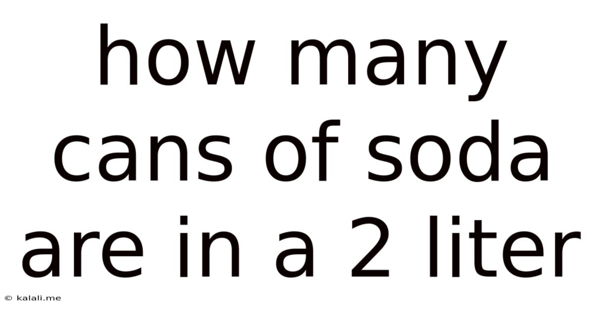 How Many Cans Of Soda Are In A 2 Liter