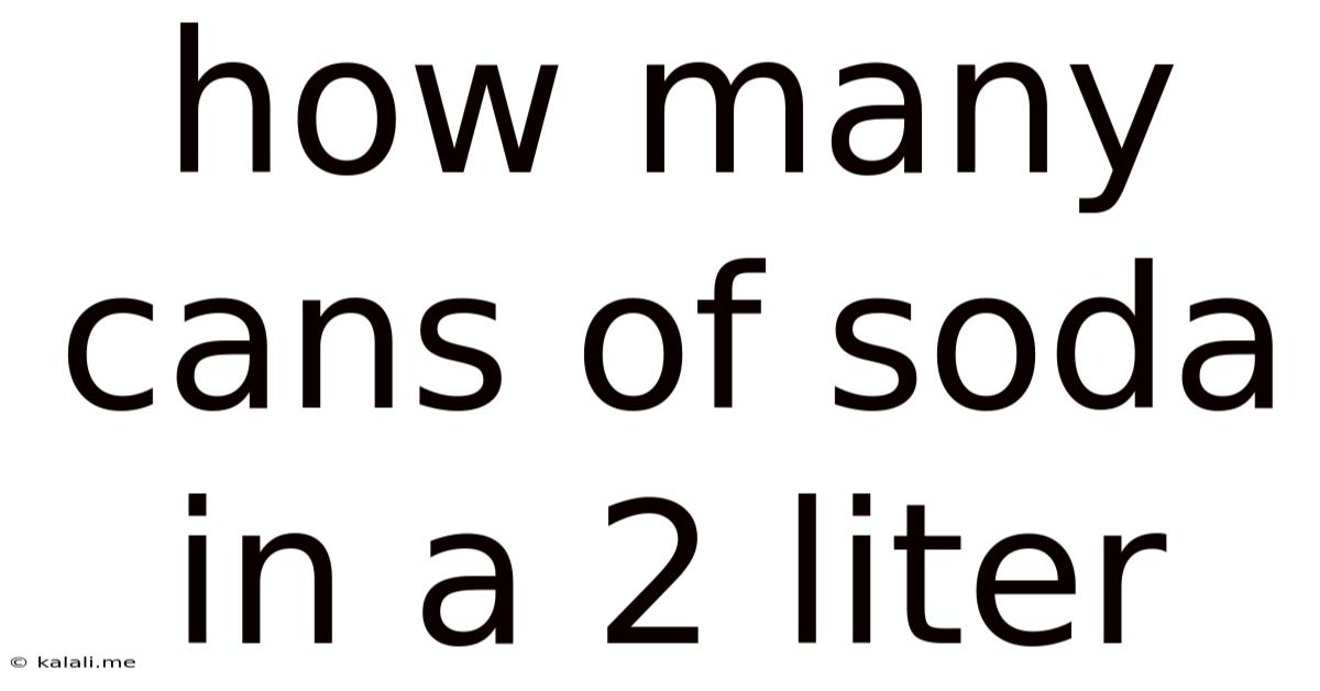 How Many Cans Of Soda In A 2 Liter