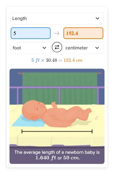 How Many Centimeters Is 5 Ft