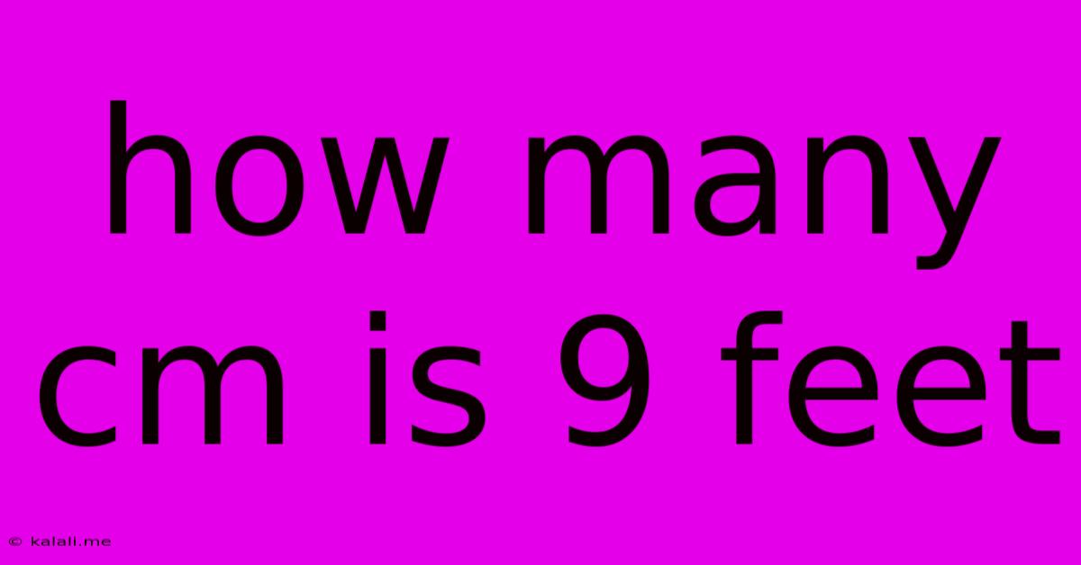 How Many Cm Is 9 Feet