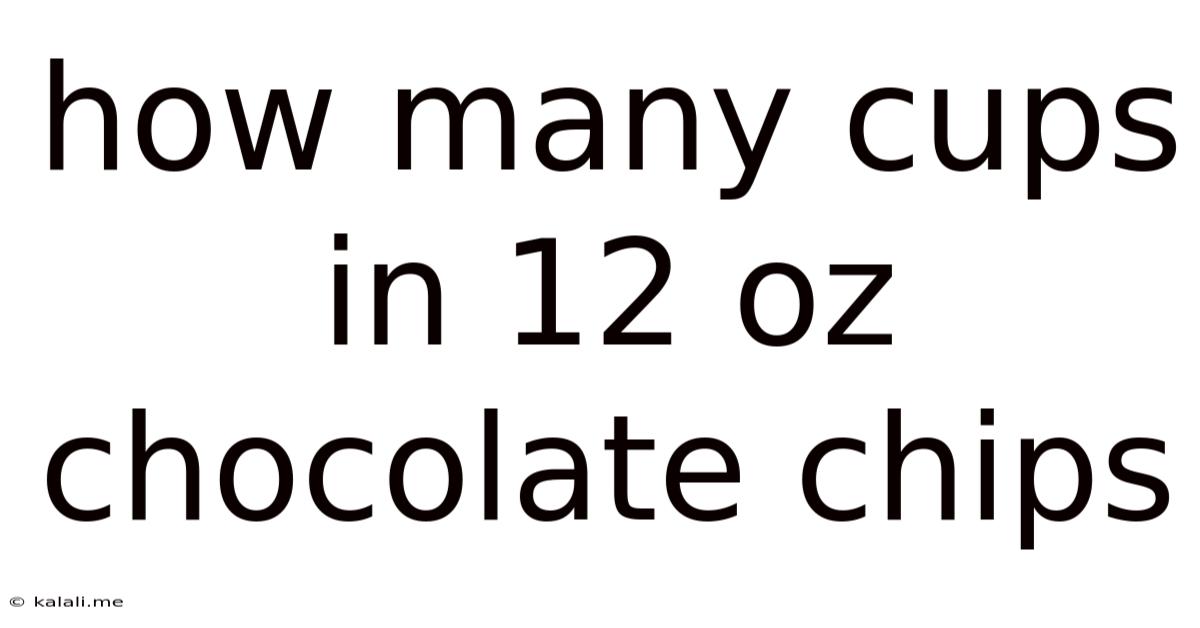 How Many Cups In 12 Oz Chocolate Chips
