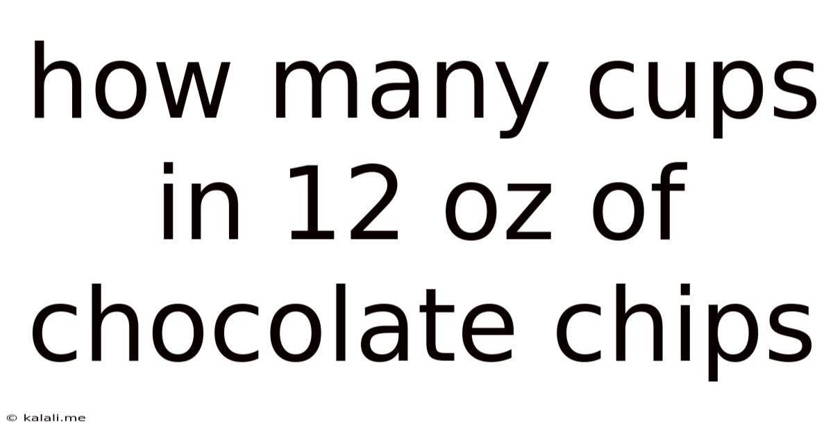 How Many Cups In 12 Oz Of Chocolate Chips