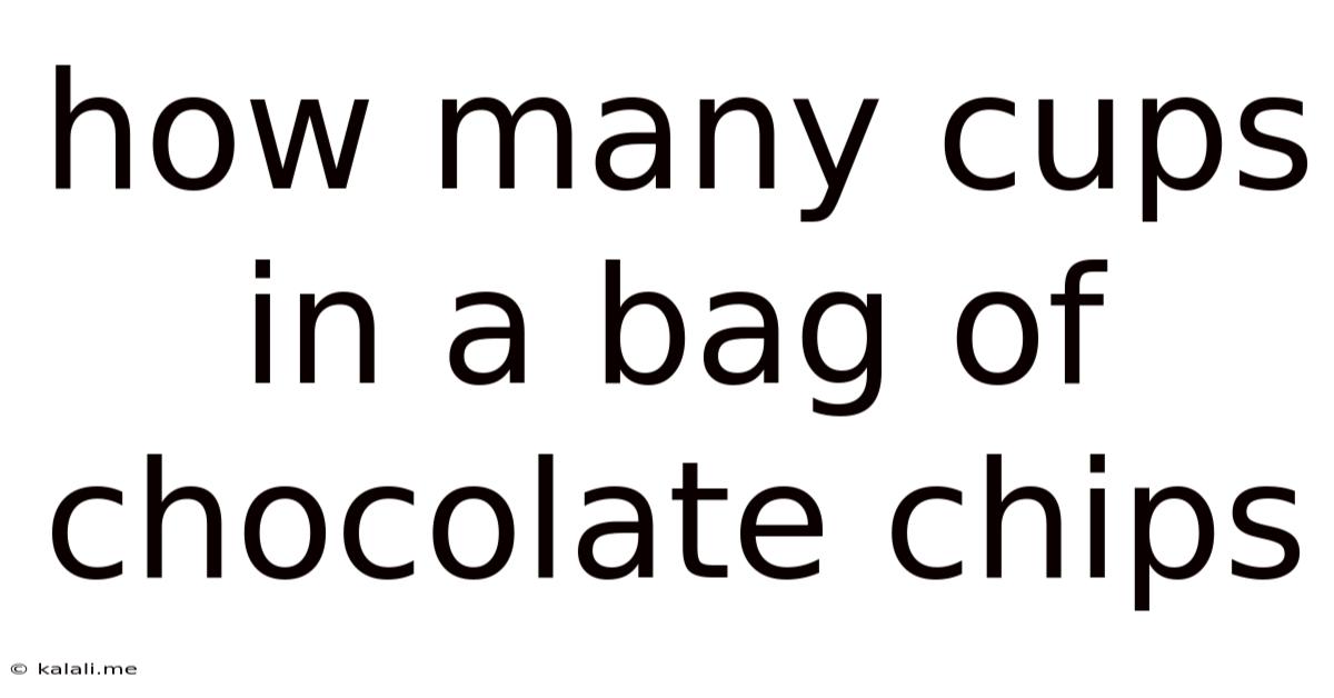 How Many Cups In A Bag Of Chocolate Chips