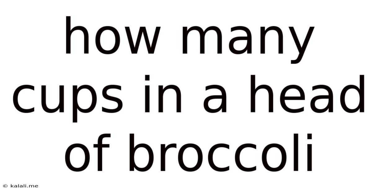 How Many Cups In A Head Of Broccoli