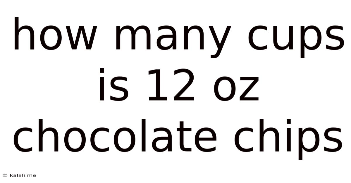 How Many Cups Is 12 Oz Chocolate Chips