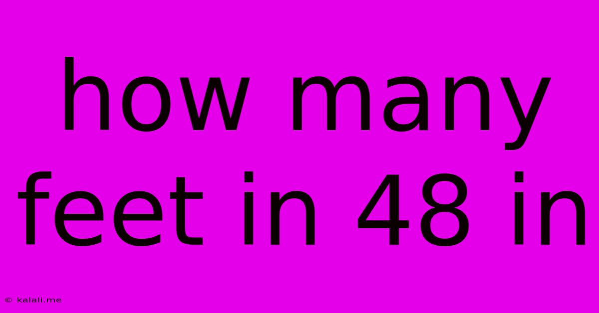 How Many Feet In 48 In
