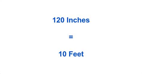 How Many Feet Is 120 In