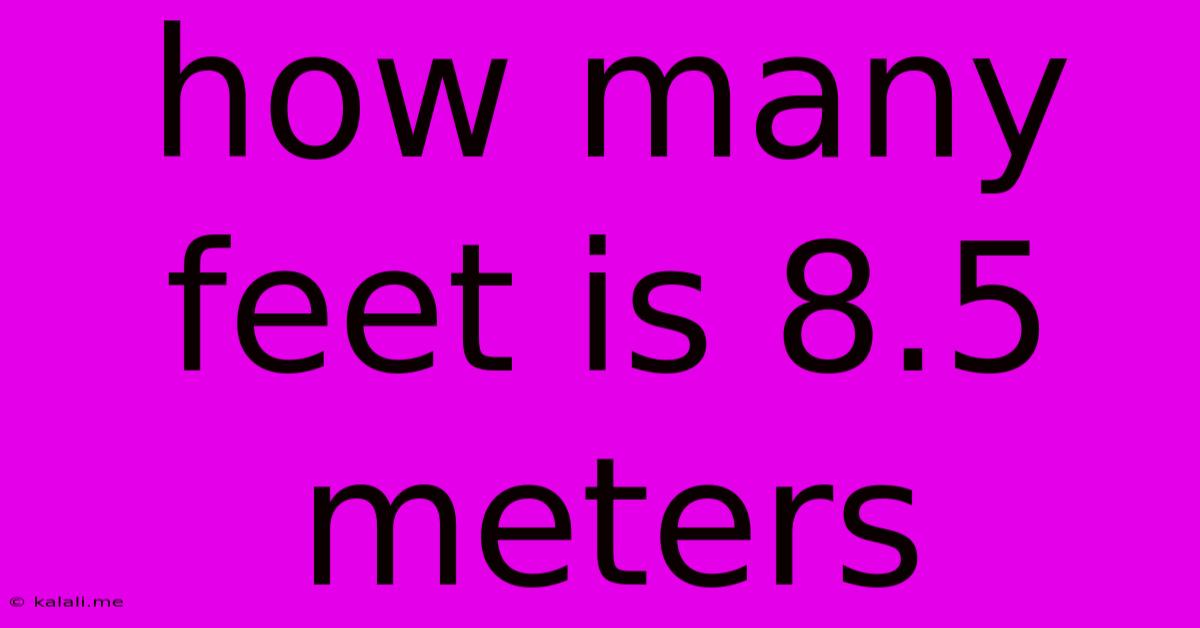 How Many Feet Is 8.5 Meters
